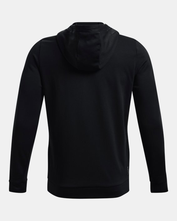 Men's UA RUSH™ Warm-Up Full-Zip Hoodie, Black, pdpMainDesktop image number 6